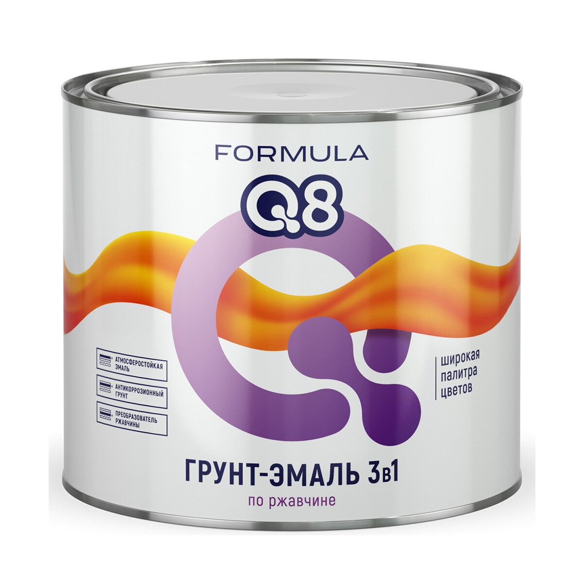 Эмаль алкидная (А) Formula Q8 3в1 по ржавчине