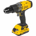 Дрель-шуруповерт аккумуляторная ударная Stanley Fatmax SCD718D2K, 18 В Li-ion 2х2 Ач - изображение