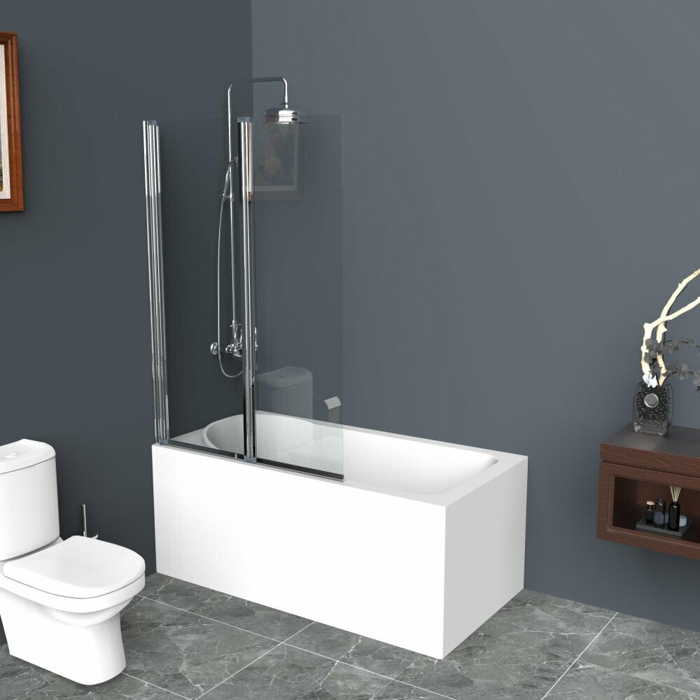 BelBagno Душевая шторка на ванну BelBagno UNO-V-21-120/150-C-Cr