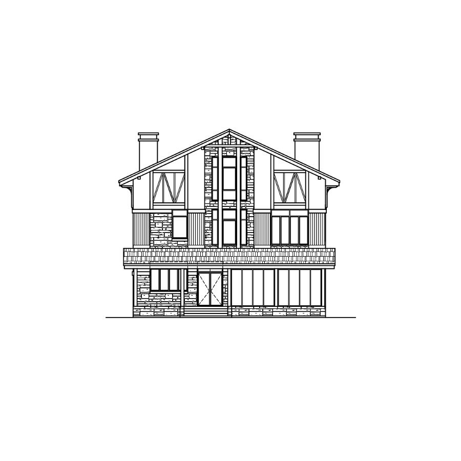 58-54A-Catalog-Plans - Проект трёхэтажного дома из газобетона с террасой - фотография № 4