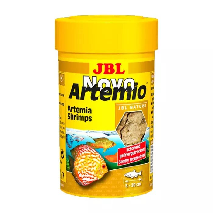 JBL NovoArtemio - Доп. корм с артемией для любых аквариумных рыб, 250 мл (18 г