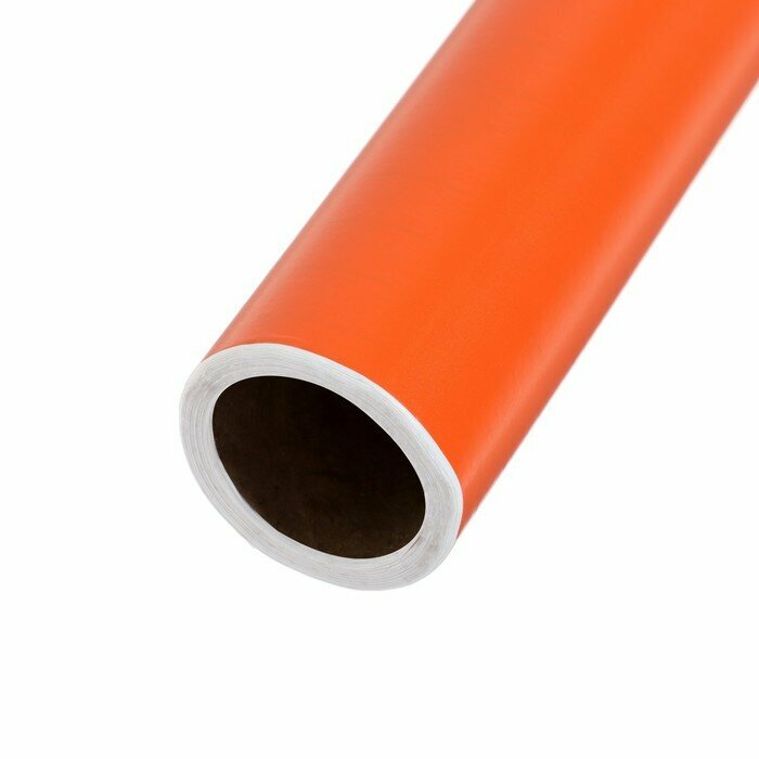 Пленка самоклеящаяся, оранжевая, 0.45 м х 3 м, 8 мкр - фотография № 2