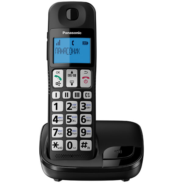 PANASONIC Р/Телефон Dect Panasonic KX-TGE110RUB черный АОН