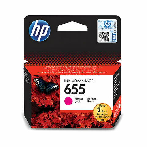 Картридж струйный HP (CZ111AE) Deskjet Ink Advantage 3525/5525/4515/4525 №655, комплект 2 шт., пурпурный, оригинал.