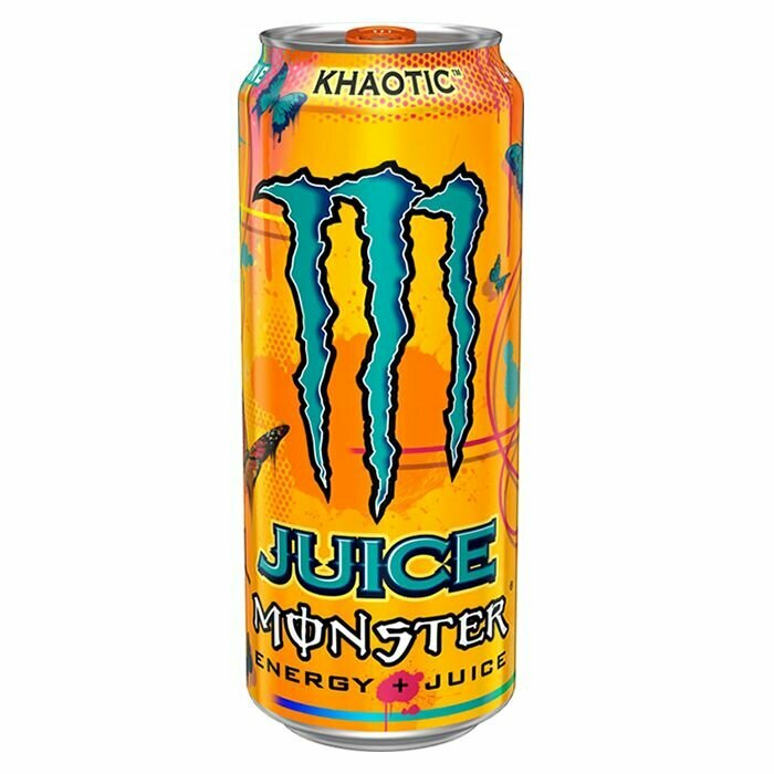 Энергетический напиток Monster Energy Khaotic со вкусом апельсина (Польша), 500 мл