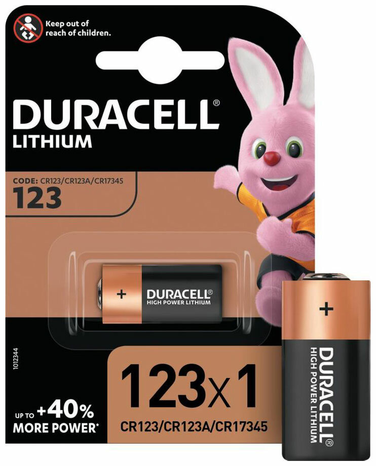 Батарейка Duracell CR17345 CR123A (1шт)