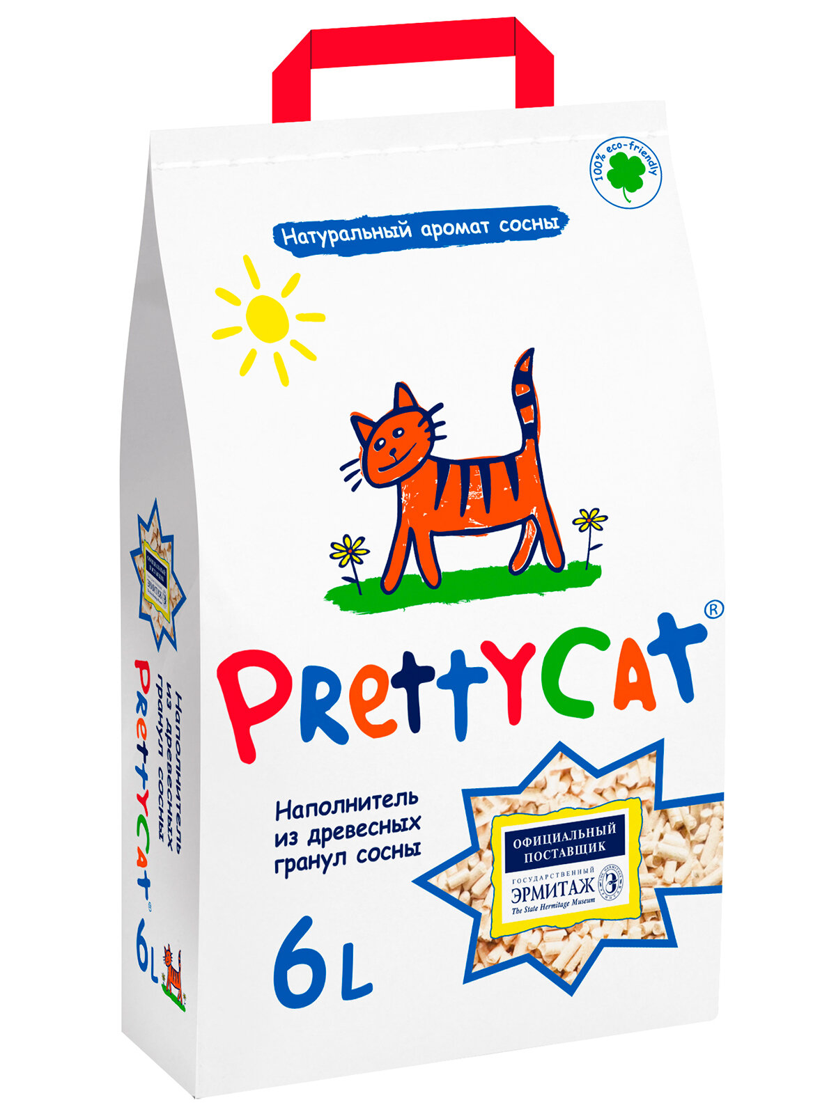 Наполнитель древесный для кошачьих туалетов PrettyCat "Wood Granules" 2 кг / 6 л - фотография № 7