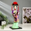 Кукла коллекционная Китаянка в национальном платье с опахалом 32х12,5х12,5 см - изображение