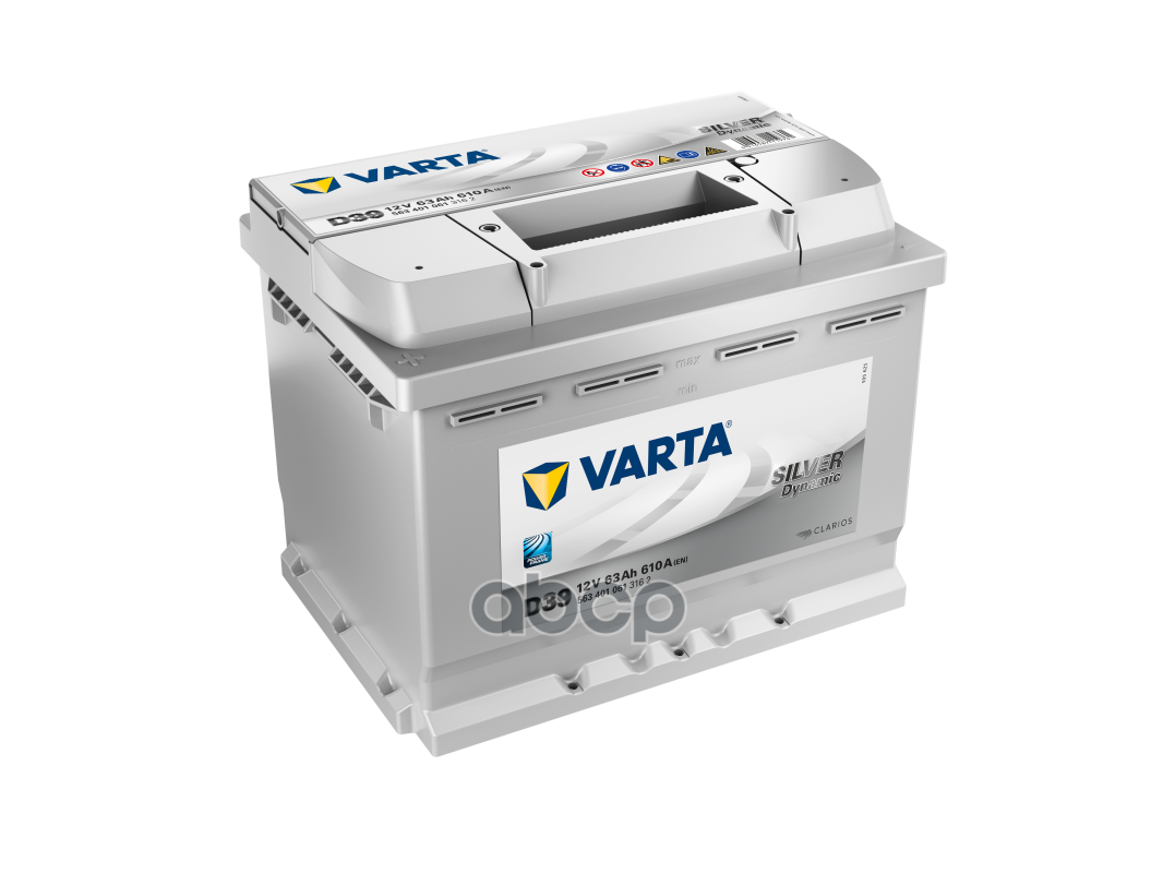  Varta Silver Dynamic 63/ D39 (+/-) 12v 610 242x175x190 563401061 Varta . 563401061