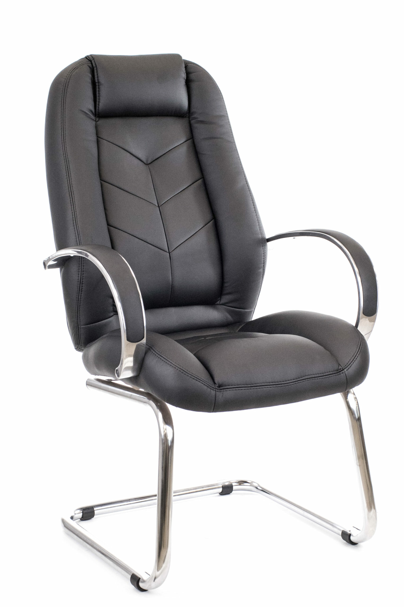 Кресло для Посетителей Everprof Drift Lux CF Экокожа Черный