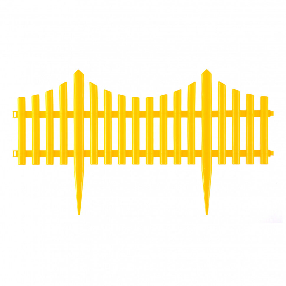 Забор декоративный Гибкий , 24 х 300 см, желтый, Palisad 65016