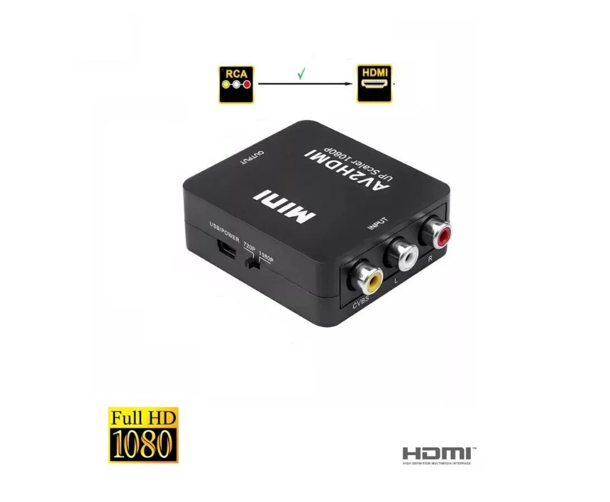 Конвертер видеосигнала AV to HDMI (из "аналога" в "цифру")