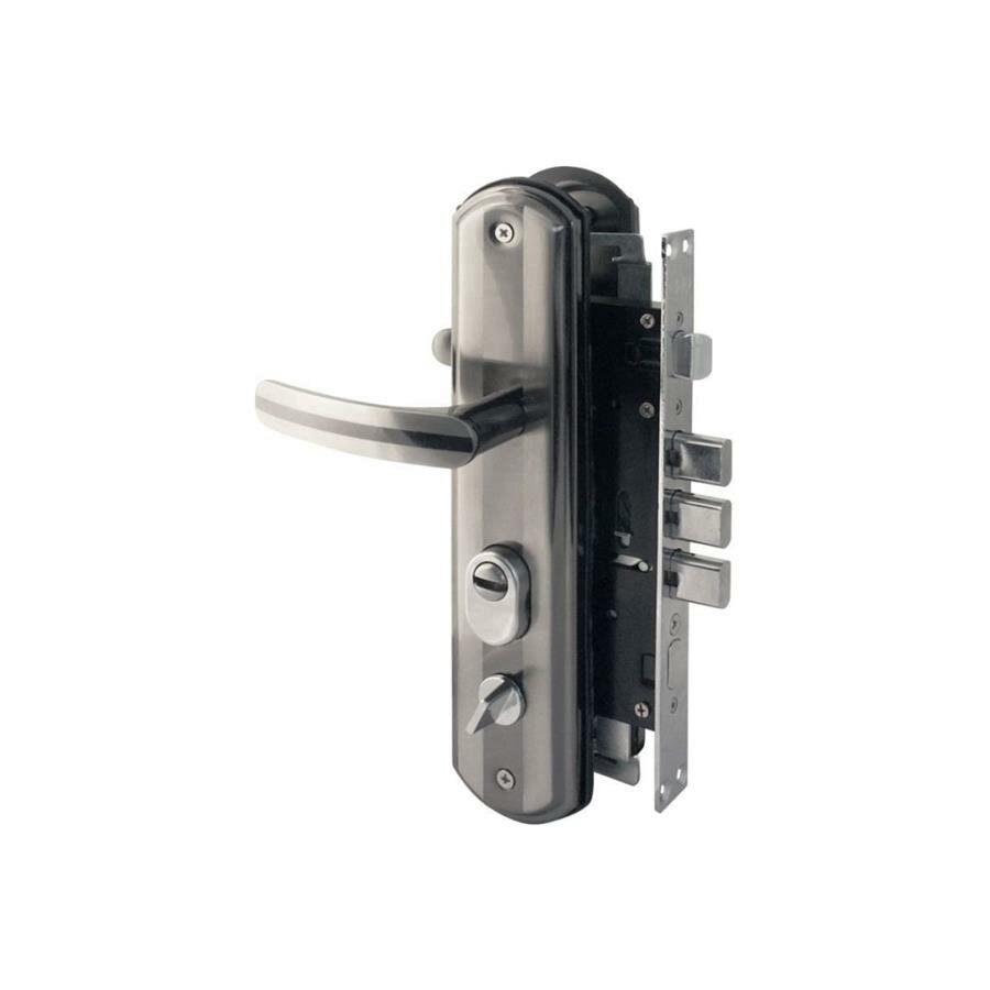 фото Замок врезной нора-м Замок врез. N200-68мм ЕСО Правый (мат.хром-черн.никель)