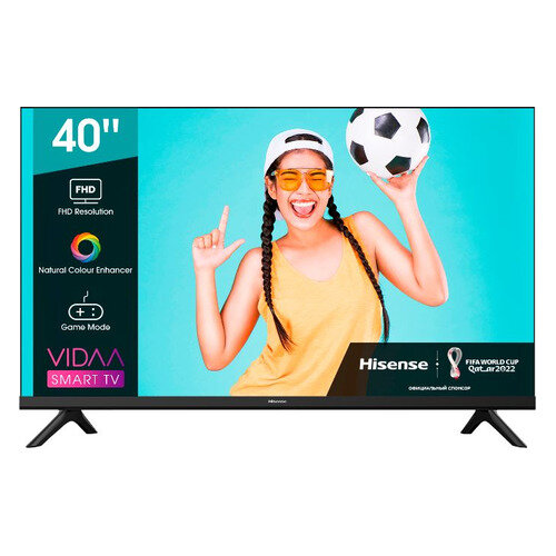 40" Телевизор Hisense 40A4BG, FULL HD, черный, смарт ТВ, VIDAA