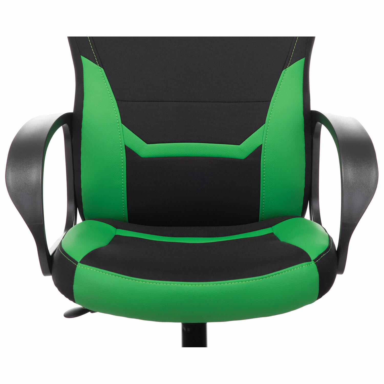 Кресло компьютерное BRABIX "Alpha GM-018", ткань/экокожа, черное/зеленое, 532639, GM-018_532639 - фотография № 7