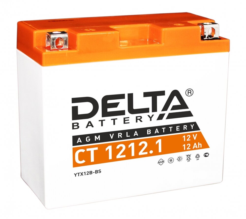 Аккумулятор для спецтехники DELTA Battery CT 1212.1 12В / 12А·ч