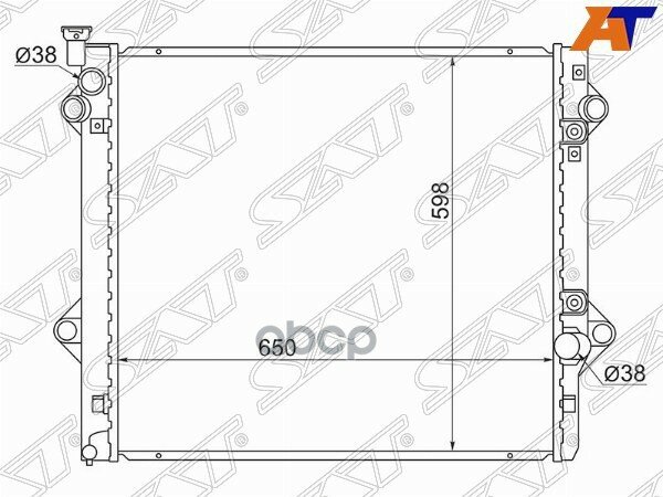 Радиатор Lexus Gx470 2uz 02-07/Toyota Land Cruiser Prado/Surf 1kd 02-03 Sat арт. TY0009-120-4.7-3R