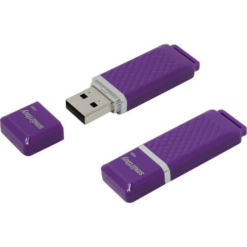 Флешка Smartbuy Quartz SB4GBQZ-V 4 Гб Purple