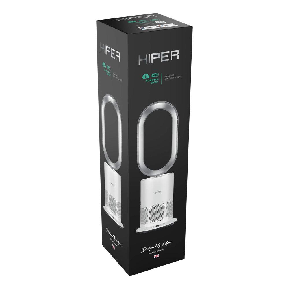 Умный вентилятор с функцией очистки воздуха HIPER IoT Purifier SX01 белый - фотография № 2