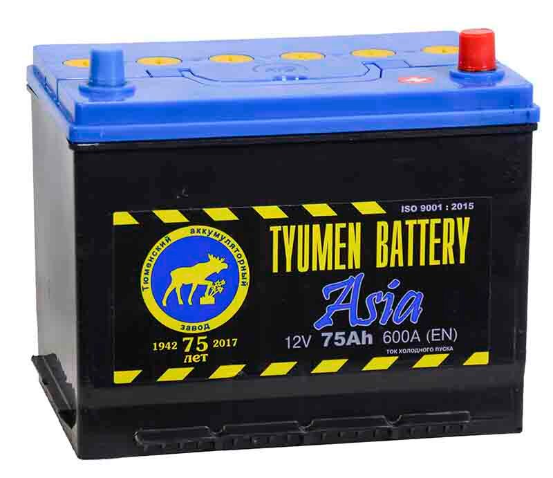 Аккумулятор для спецтехники TYUMEN BATTERY ASIA 6СТ-75 630А о.п.