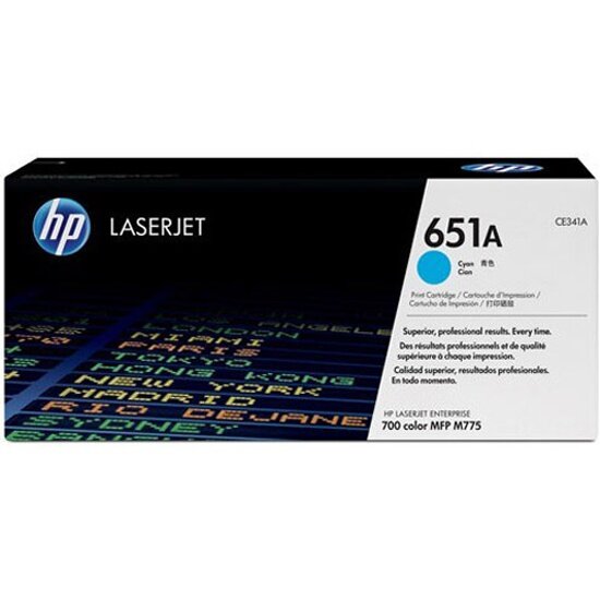 Картридж HP CE341A голубой 651A для LaserJet Enterprise 700 color MFP M775