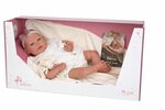 Arias Reborns Naroa новорожденный пупс мягкий, 45 см., реалистичные, с соской, подгузниками, одеялом и игрушкой - изображение
