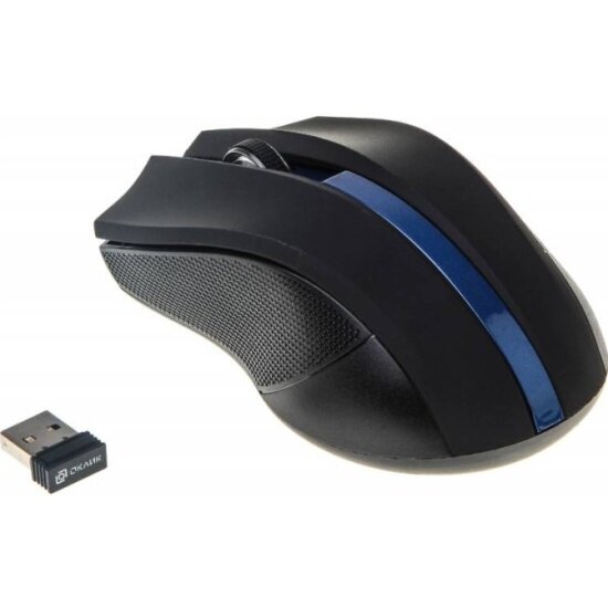 Мышь OKLICK 615MW (opt) USB Black/Blue