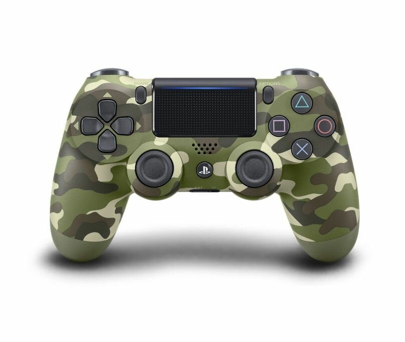 Беспроводной геймпад Sony Dualshock 4 v2 (CUH-ZCT2E) (Зеленый камуфляж)