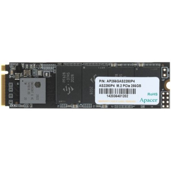 SSD диск APACER M.2 AS2280P4 256 Гб PCIe Gen3x4, NVMe1.3 3D TLC (AP256GAS2280P4-1)