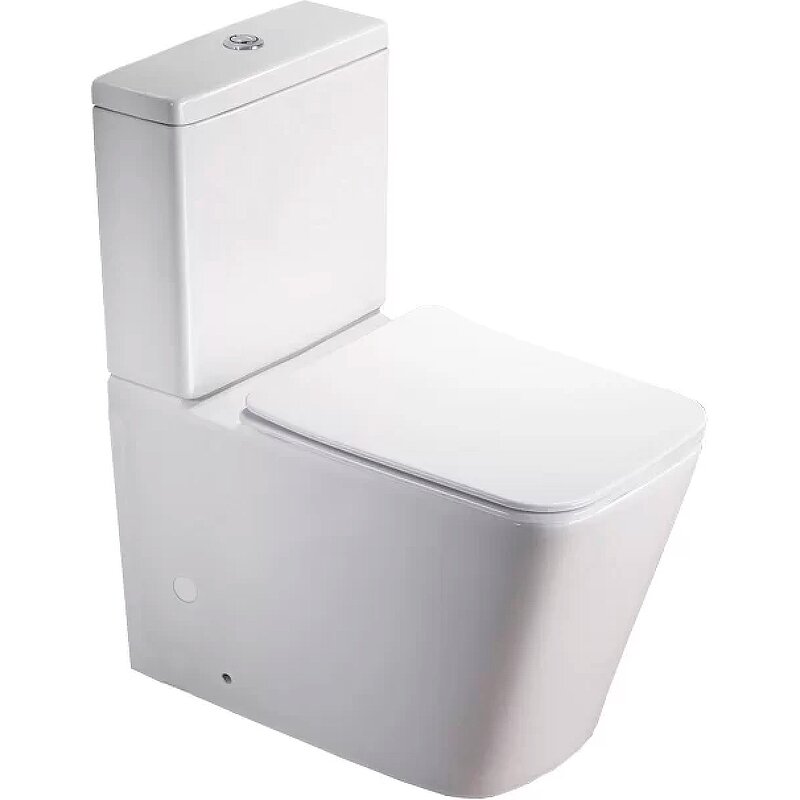 Унитаз-компакт SantiLine SL-5017 безободковый 37,5х65 см, белый