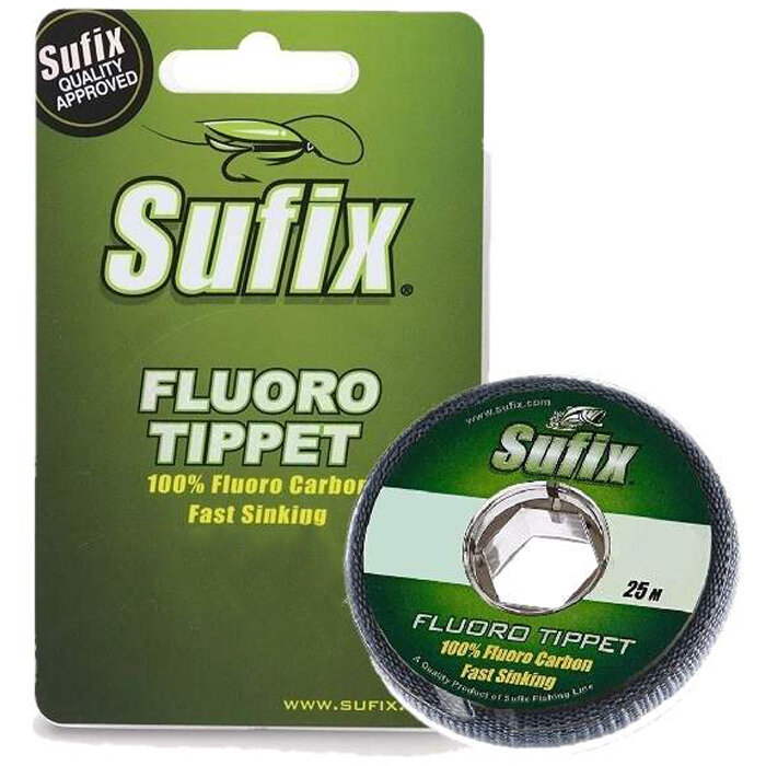 Леска флюорокарбоновая Sufix FLUORO Tippet 2X (25 м 0.245 мм 3.6 кг) цв. прозрачный