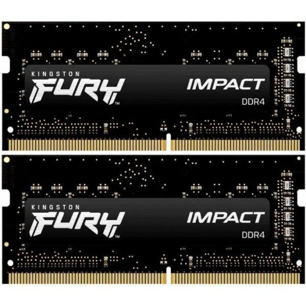 Kingston Fury Impact DDR4 SO-DIMM 3200Mhz PC25600 CL20 - 16Gb KIT (2x8Gb) KF432S20IBK2/16