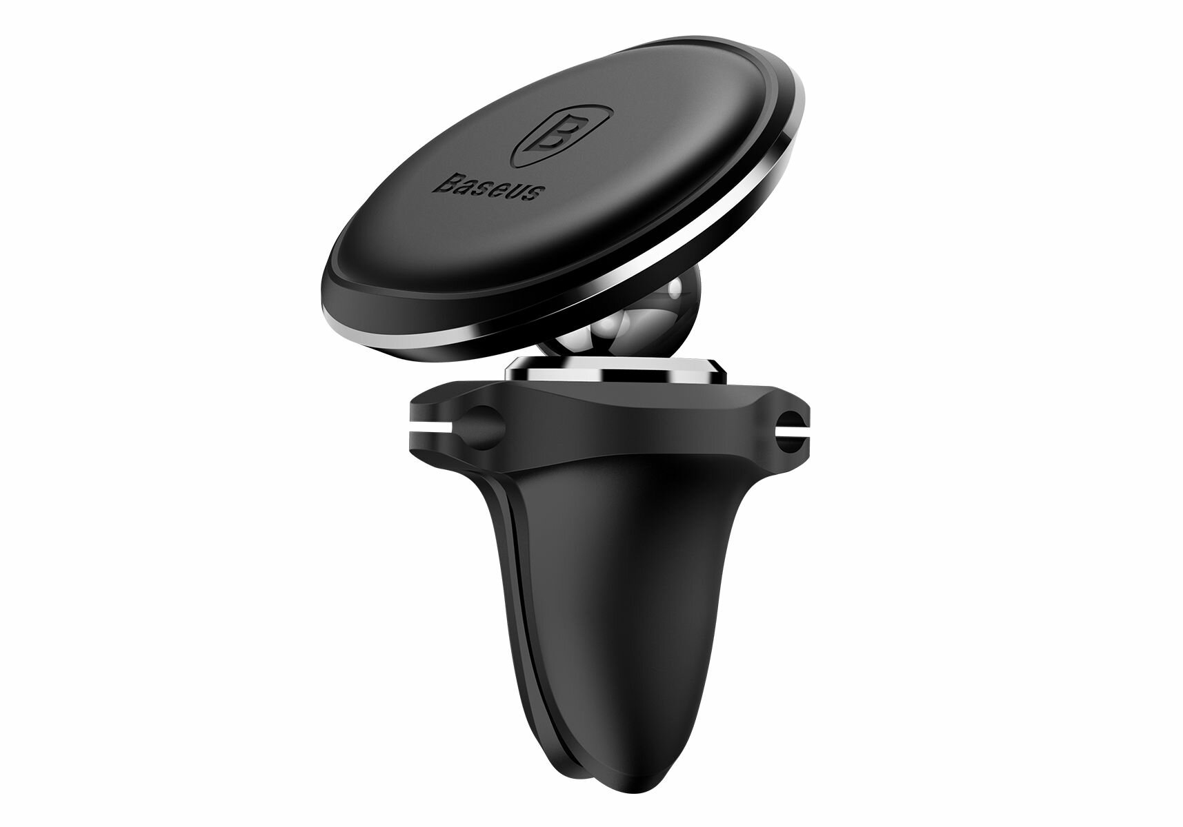 Автомобильный держатель Baseus Magnetic Air Vent Car Mount Holder With Cable Clip Black SUGX-A01