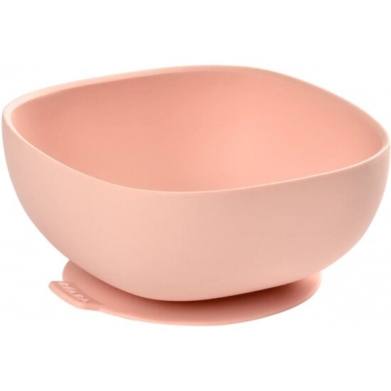 Тарелка из силикона BEABA BOL SILICONE VENTOUSE PINK