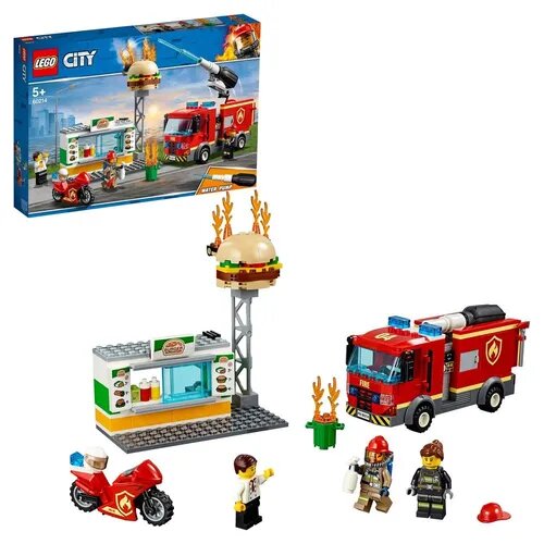 Конструктор LEGO CITY Fire Пожар в бургер-кафе