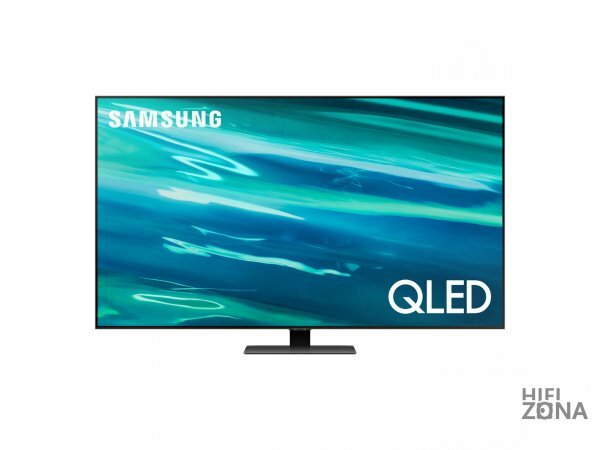 Телевизор Samsung QE55Q80AAU QLED, HDR, черненое серебро