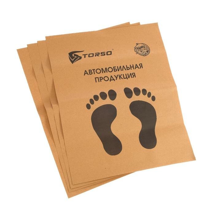 фото Бумажные коврики TORSO в салон, 40 х 50 см, набор 4 шт, 2 штуки