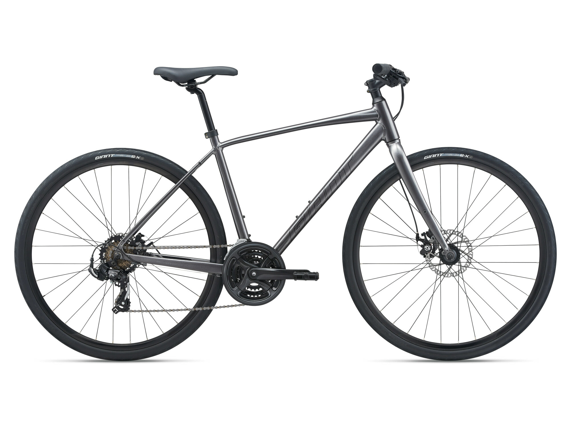 Велосипед городской Giant Escape 3 Disc, L, Metallic Black