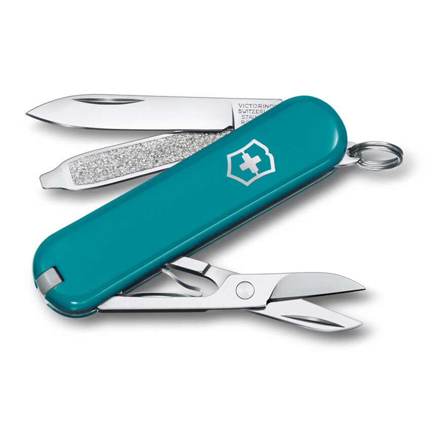 Нож-брелок, 58 мм, 7 функций, тёмно-бирюзовый Victorinox 0.6223.23G GS