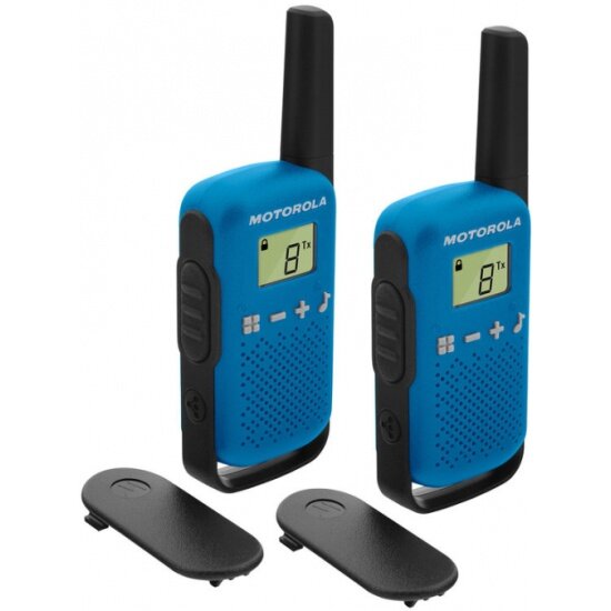 Комплект из двух радиостанций MOTOROLA SOLUTIONS Motorola TALKABOUT T42 BLUE