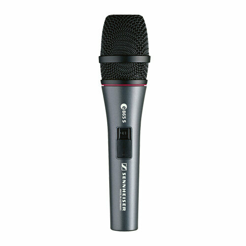 Sennheiser E865S Конденсаторный вокальный микрофон с выкл., суперкардиоида, 20 20000 Гц, 350 Ом
