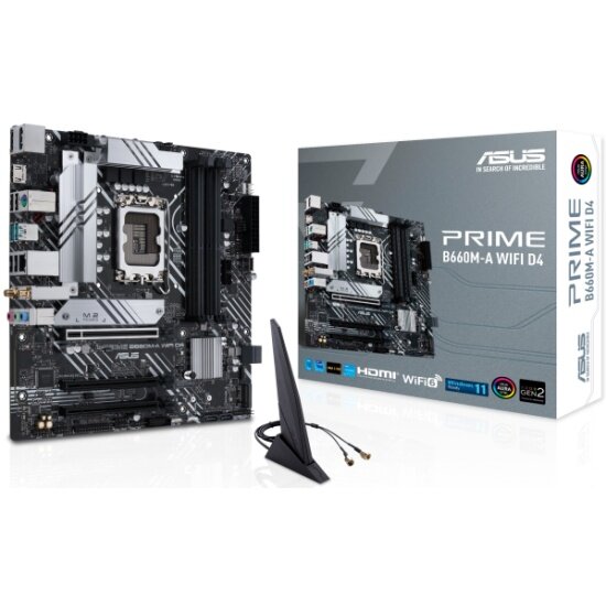 Материнская плата Asus PRIME B660M-A WIFI D4 (LGA1700, mATX)