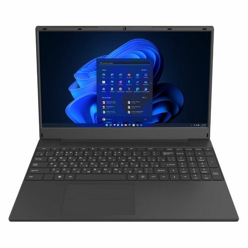 Ноутбук iRU Калибр 15TLG 1914337, 15.6", 2023, IPS, Intel Core i5 1155G7 2.5ГГц, 4-ядерный, 16ГБ 512ГБ SSD, Intel UHD Graphics G7, Windows 11 trial (для ознакомления), черный