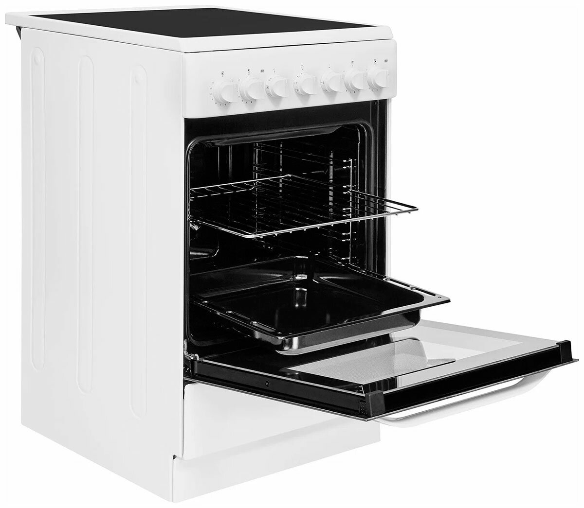 Электроплита Hotpoint HS6V5PHW белая - фотография № 2