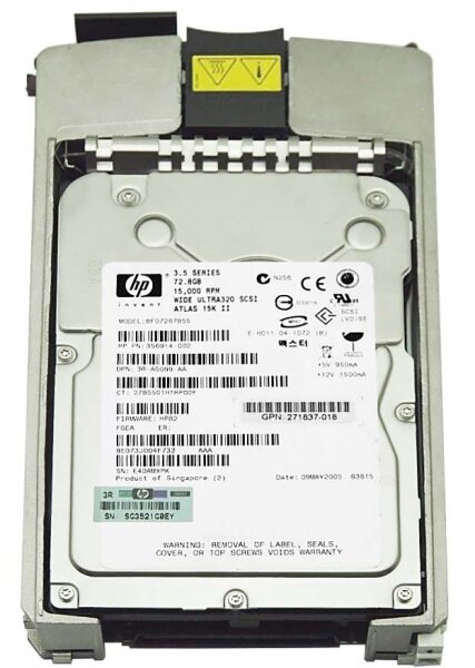   HP 356914-002 72,8Gb U320SCSI 3.5" HDD