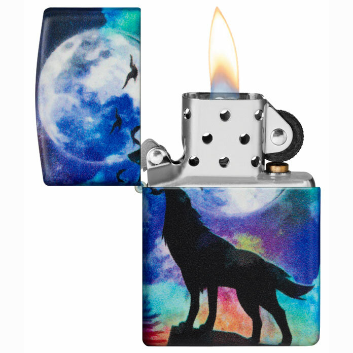 Зажигалка Zippo Classic Wolf Design 540 Matte 49683 - фотография № 3