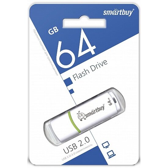 USB флешка SMARTBUY 64Gb Crown white USB 2.0