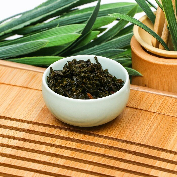 Китайский зеленый чай, клубничный, 50 г - фотография № 4