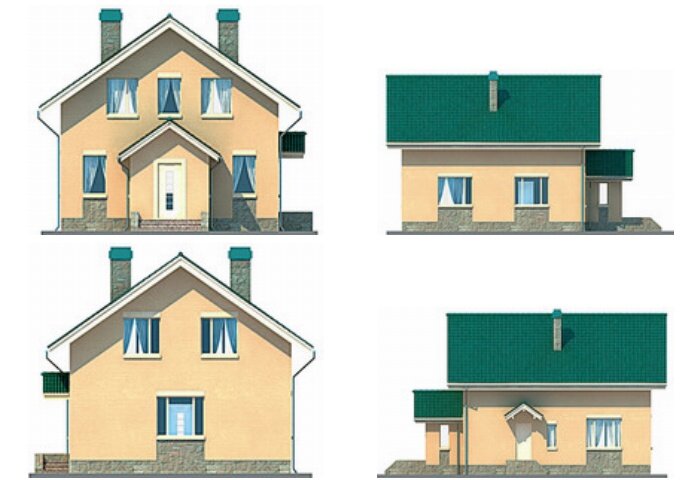 Проект дома Plans-53-34 (122 кв.м, газобетон) - фотография № 2