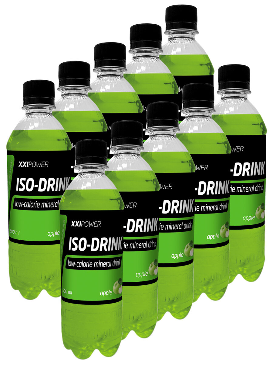 Спортивный напиток изотоник XXI Iso-Drink 10x05л (Яблоко) Спортивное питание для велосипедистов бега тренировок